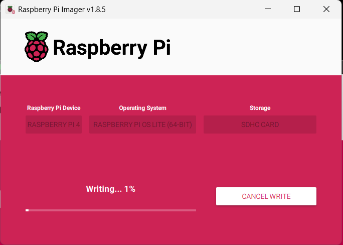 Imaging my Pi